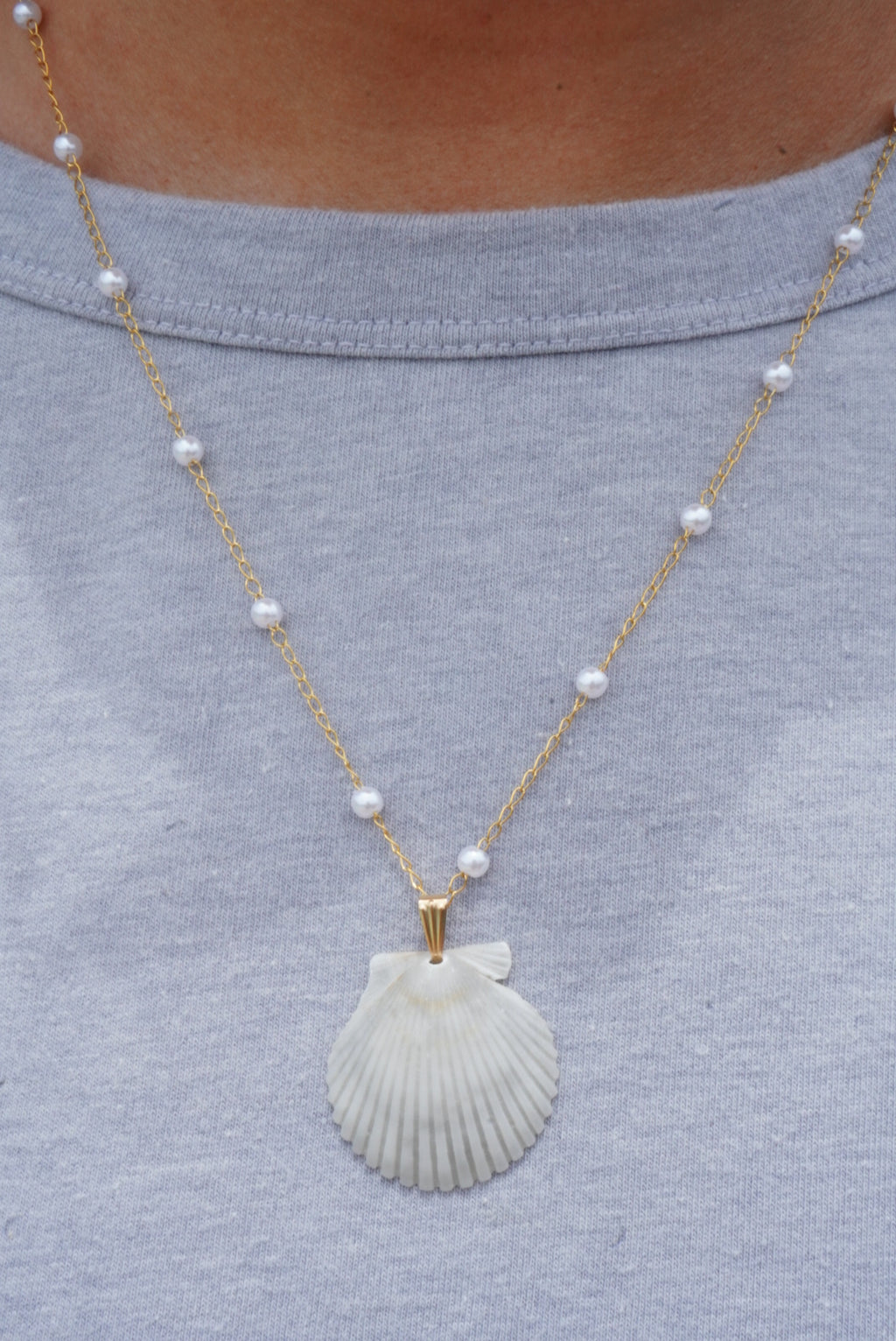 Pearl Seashell Necklace