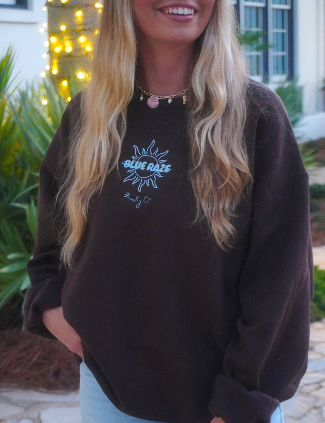 Signature Blue Raze Crewneck