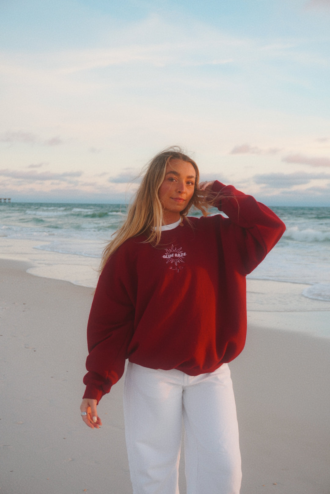 Signature Blue Raze Crewneck