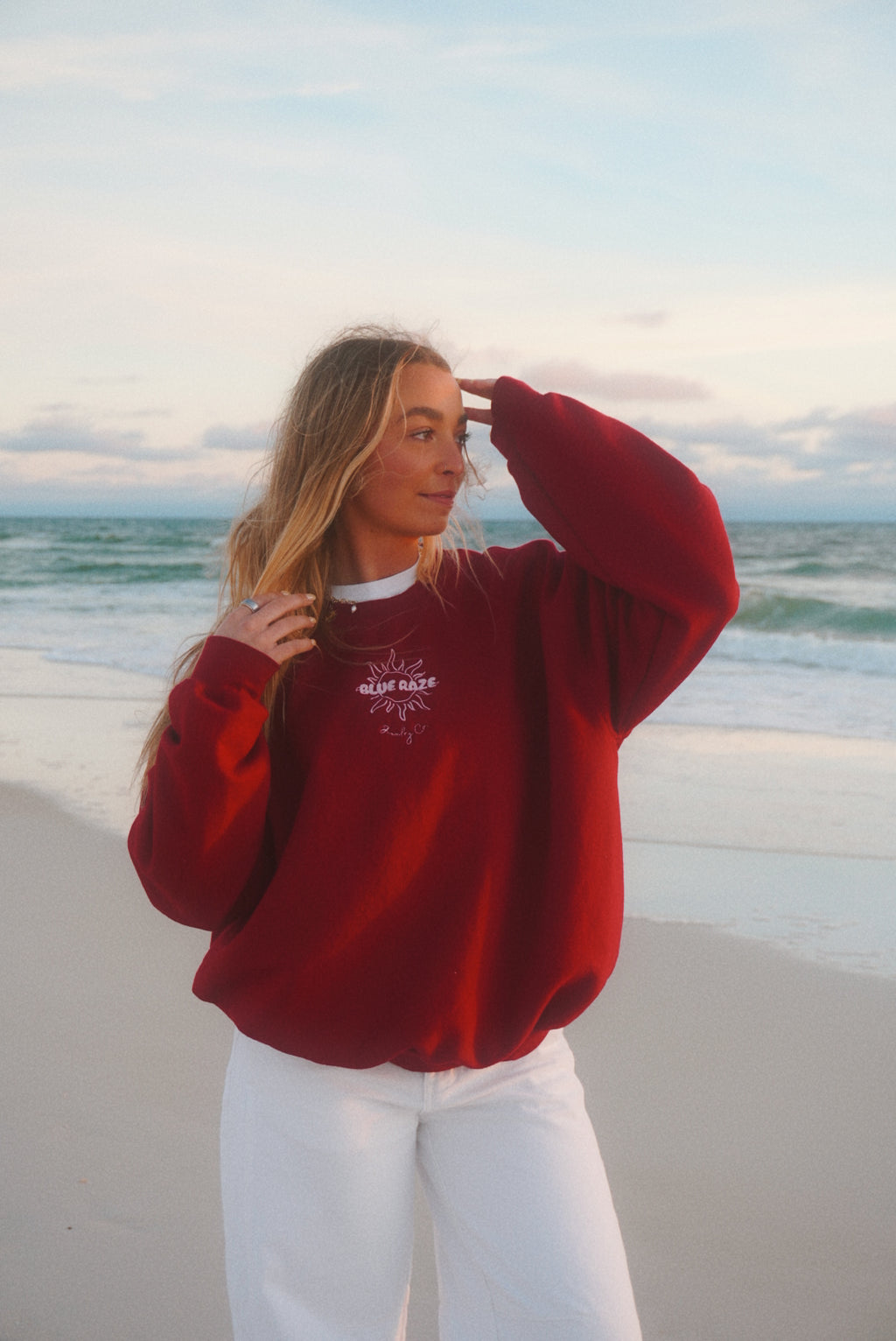 Signature Blue Raze Crewneck