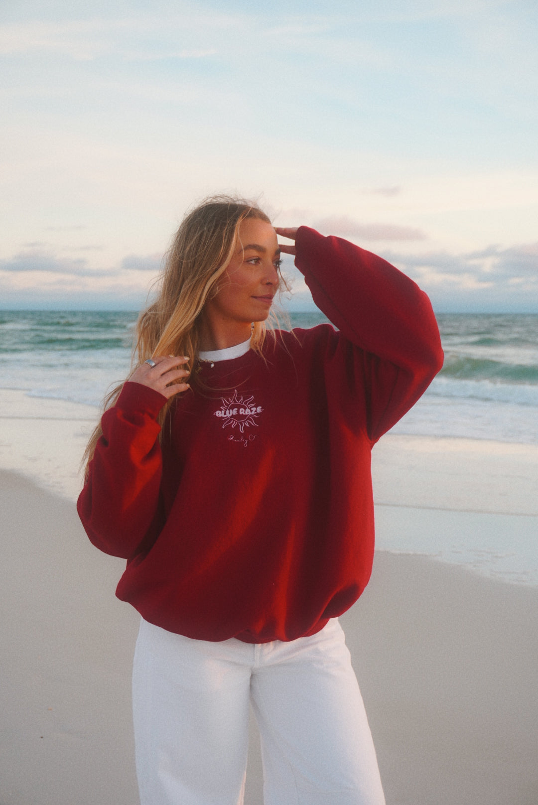 Signature Blue Raze Crewneck