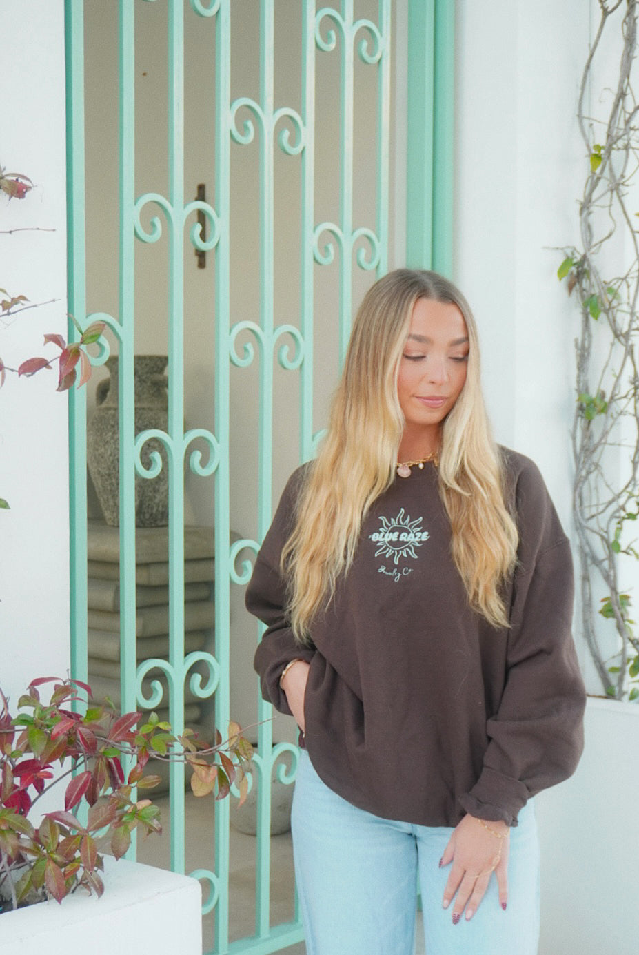 Signature Blue Raze Crewneck